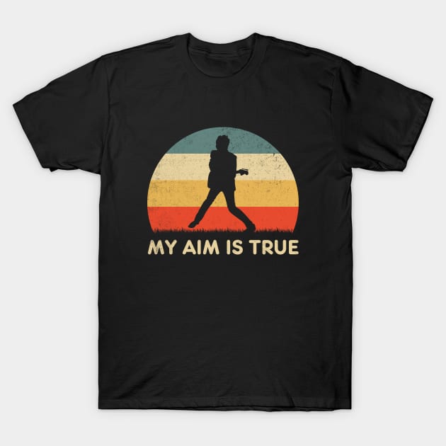 Retro Sunset Costello My Aim Is True T-Shirt by Symmetry Stunning Portrait